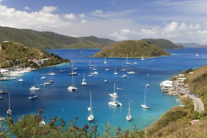 Framed Print : Caribbean, British Virgin Islands, Tortola, Sopers Hole Marina Framed Print : Caribbean, British Virgin Islands, Tortola, Sopers Hole Marina