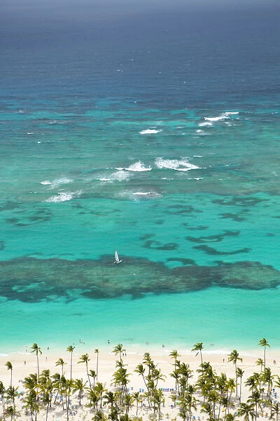 Caribbean, Dominican Republic, La Altagracia province, Punta Cana, Bavaro, aerial