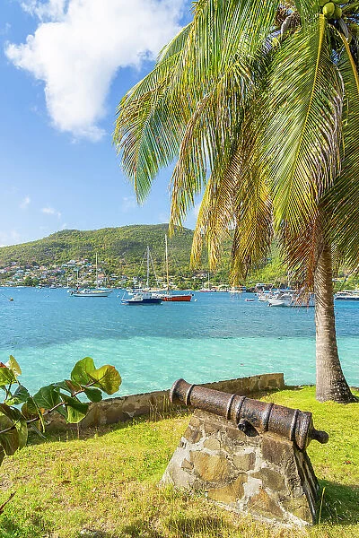 The Caribbean Sea from Belmont Walkway, Bequia Island, Grenadine Islands, Saint Vincent and the Grenadines, Caribbean