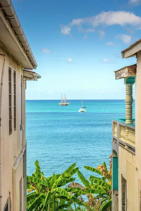Framed Print : Caribbean Sea, St Georges, Grenada, Caribbean Framed Print : Caribbean Sea, St Georges, Grenada, Caribbean