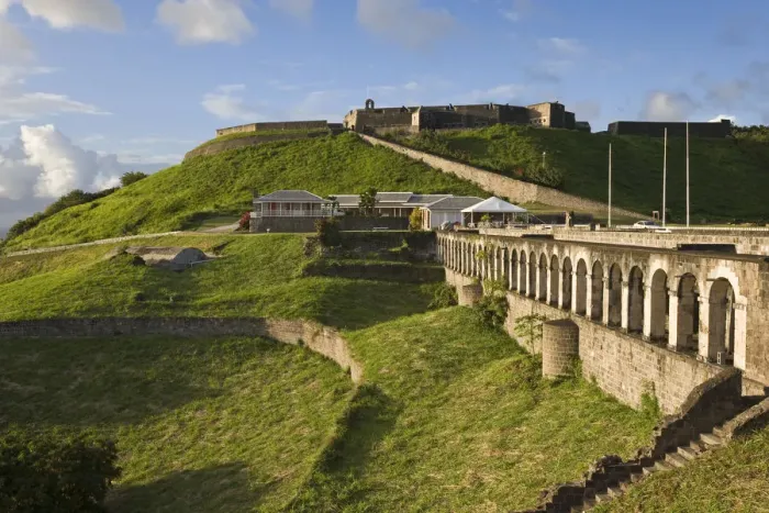 Framed Print : Caribbean, St Kitts and Nevis, St Kitts, Brimstone Hill Fortress - UNESCO World Heritage