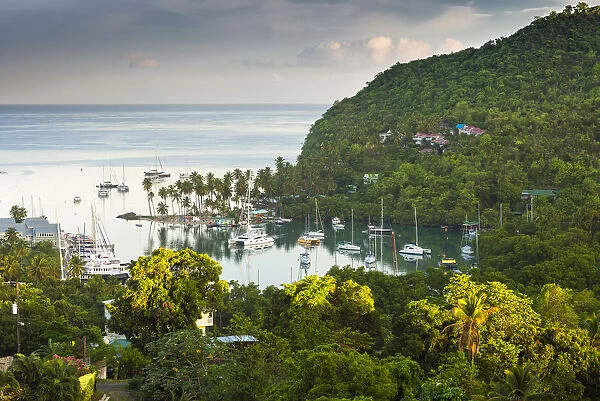 Caribbean, St Lucia, Marigot, Marigot Bay