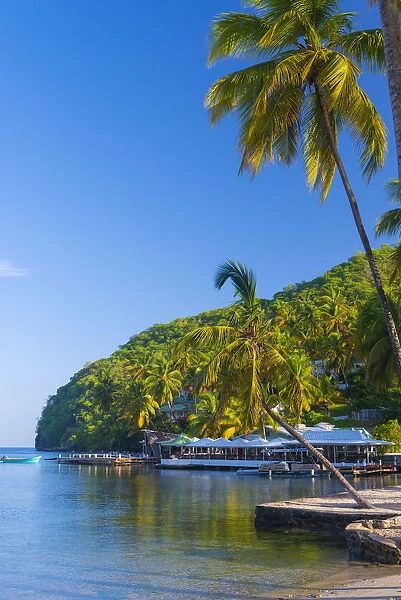 Caribbean, St Lucia, Marigot, Marigot Bay, Marigot Bay Beach Club Hotel, Doolittle s
