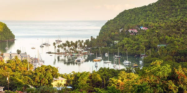 Caribbean, St Lucia, Marigot, Marigot Bay