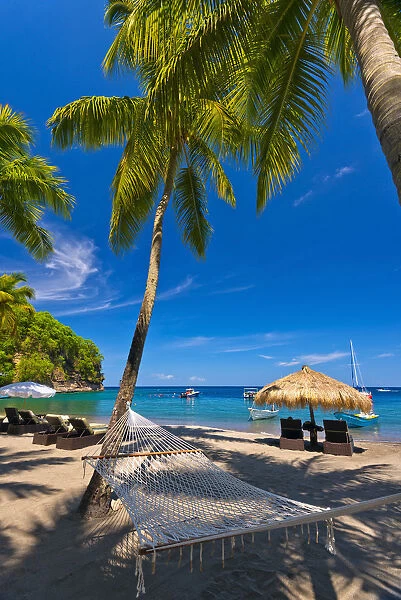 Caribbean, St Lucia, Soufriere, Anse Chastanet, Anse Chastanet Beach
