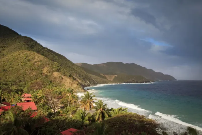 Framed Print : Caribbean, US Virgin Islands, St. Croix, Cane Garden Bay and Carambola beach resort Framed Print : Caribbean, US Virgin Islands, St. Croix, Cane Garden Bay and Carambola beach resort