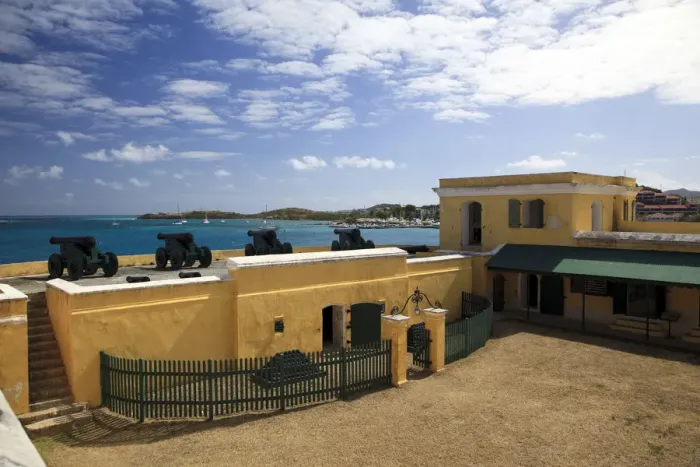 Framed Print : Caribbean, US Virgin Islands, St. Croix, Christiansted, Old town, Fort Christiansvaern Framed Print : Caribbean, US Virgin Islands, St. Croix, Christiansted, Old town, Fort Christiansvaern