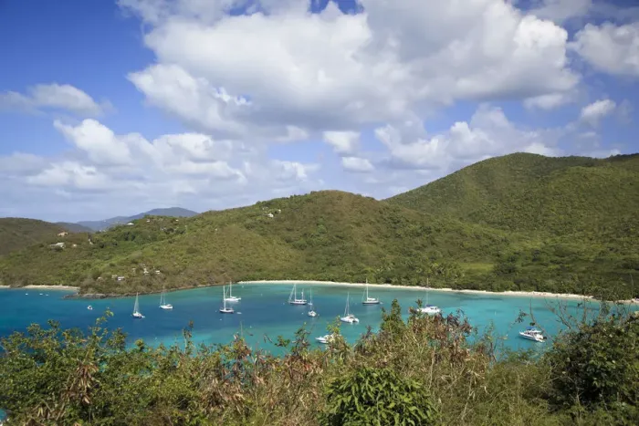 Framed Print : Caribbean, US Virgin Islands, St. John, Virgin Islands National Park, Maho Bay