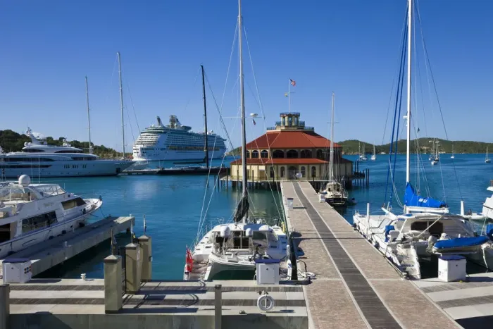 Framed Print : Caribbean, US Virgin Islands, St. Thomas, Yacht Haven Grande, the new Yacht Harbour Framed Print : Caribbean, US Virgin Islands, St. Thomas, Yacht Haven Grande, the new Yacht Harbour