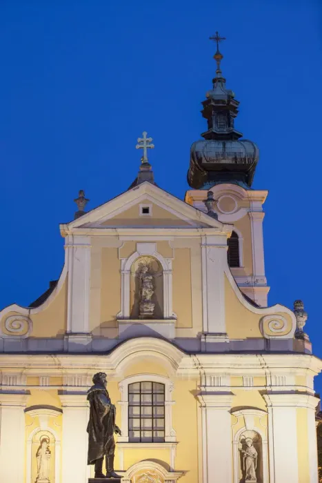 Framed Print : Carmelite Church at dusk, Gyor, Western Transdanubia, Hungary Framed Print : Carmelite Church at dusk, Gyor, Western Transdanubia, Hungary