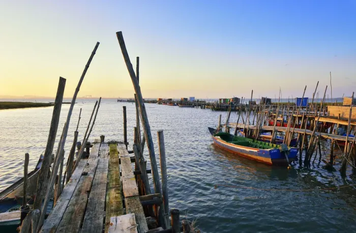 Framed Print : Carrasqueira, a palafitte fishing harbour at dusk. Alentejo, Portugal Framed Print : Carrasqueira, a palafitte fishing harbour at dusk. Alentejo, Portugal