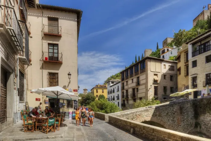Framed Print : Carrera del Darro in the Darro valley, Albaicin, Granada, Andalusia, Spain Framed Print : Carrera del Darro in the Darro valley, Albaicin, Granada, Andalusia, Spain