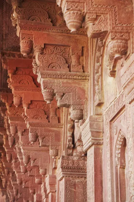 Framed Print : Carvings on Birbal Bhavan, Fatehpur Sikri (UNESCO World Heritage Site), Uttar Pradesh Framed Print : Carvings on Birbal Bhavan, Fatehpur Sikri (UNESCO World Heritage Site), Uttar Pradesh