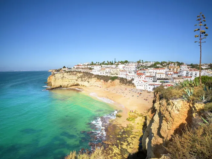 Framed Print : Carvoeiro Beach, Praia Carvoeiro Carvoeiro, Algarve, Portugal