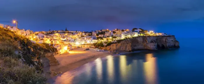 Framed Print : Carvoeiro at Twilight, Algarve, Portugal Framed Print : Carvoeiro at Twilight, Algarve, Portugal