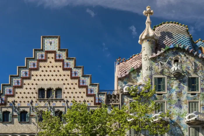 Framed Print : Casa Batllo and Casa Amatller, Passeig de Gracia, Barcelona, Catalonia, Spain Framed Print : Casa Batllo and Casa Amatller, Passeig de Gracia, Barcelona, Catalonia, Spain