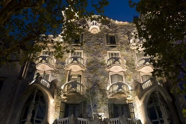 Casa Battlo (by Antoni Gaudi), Barcelona, Spain