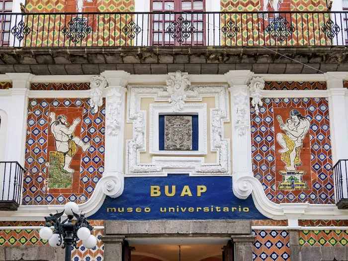 Framed Print : Casa de los Munecos BUAP University Museum, detailed view, City of Puebla, Puebla State, Mexico