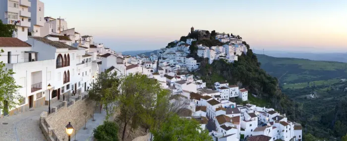 Framed Print : Casares at sunset, Casares, Malaga Province, Andalusia, Spain Framed Print : Casares at sunset, Casares, Malaga Province, Andalusia, Spain