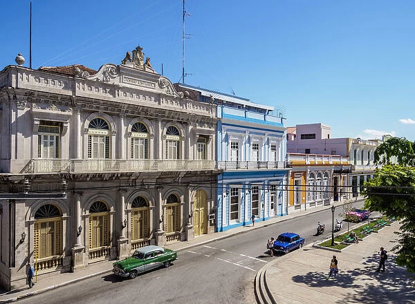 Casino Espanol and Libertad Square, elevated view, Matanzas, Matanzas Province, Cuba