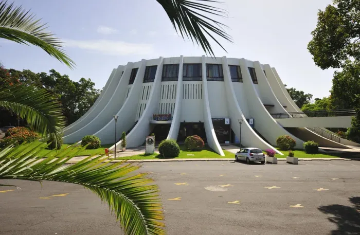 Framed Print : Casino of Funchal, a project by the architect Oscar Niemeyer. Madeira Framed Print : Casino of Funchal, a project by the architect Oscar Niemeyer. Madeira