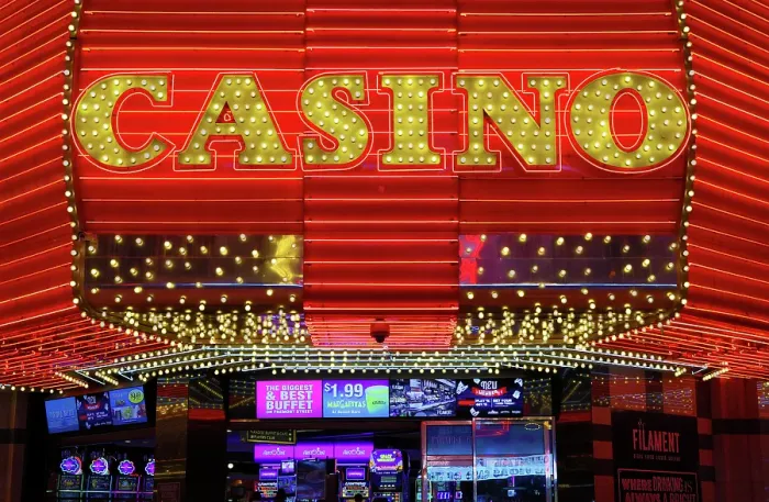 Framed Print : Casino illuminated sign, Fremont Street, Las Vegas, Nevada, USA Framed Print : Casino illuminated sign, Fremont Street, Las Vegas, Nevada, USA