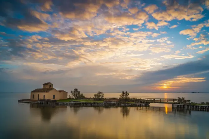 Framed Print : Casone Donnabona, Po Delta Park, Comacchio, Ferrara. Italy