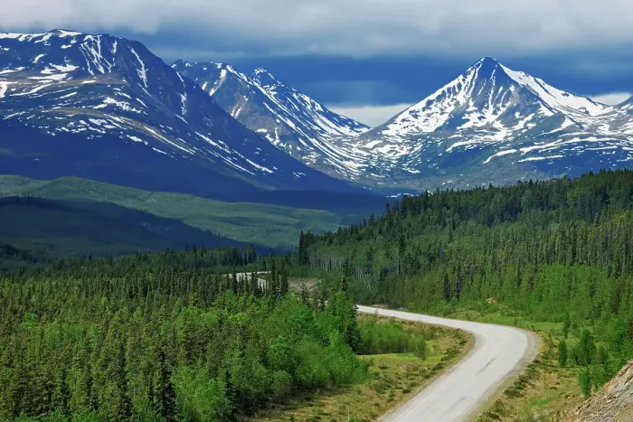 Framed Print : Cassiar Mountains along the Alaska Highway Near Watson Lake, Yukon, Canada