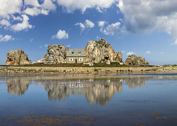 Castel Meur (La Maison du Gouffre) in Plougrescant, Cotes-d`Armor, Brittany, France