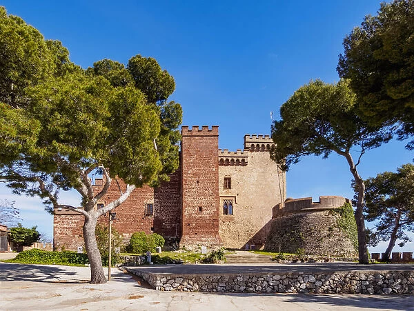Castelldefels Castle, a frontier fortress in the town of Castelldefels, near Barcelona