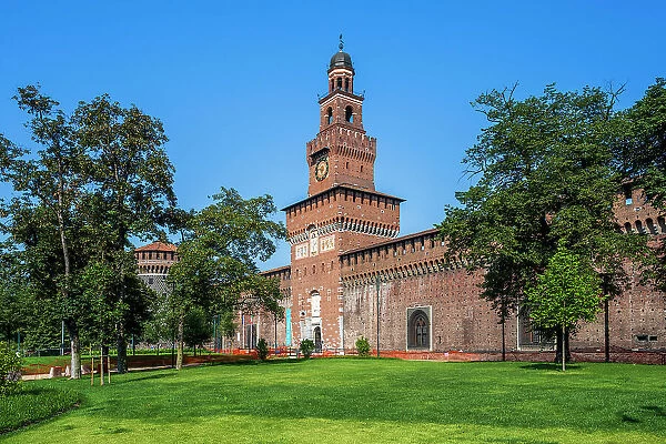 Castello Sforzesco (Sforza's Castle), Milan, Lombardy, Italy