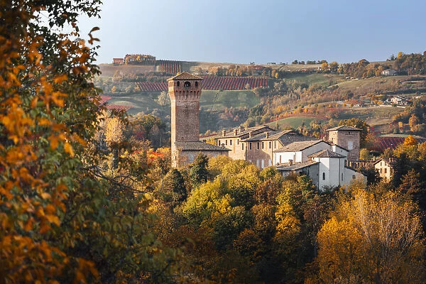 Castelvetro di Modena during autumn. Castelvetro di Modena, Modena province, Emilia Romagna, Italy