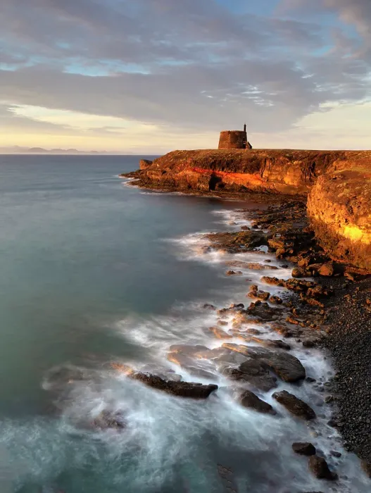Framed Print : Castillo de Las Coloradas and coastline bathed in morning light, Playa Blanca, Lanzarote, Canary Islands, Spain Framed Print : Castillo de Las Coloradas and coastline bathed in morning light, Playa Blanca, Lanzarote, Canary Islands, Spain