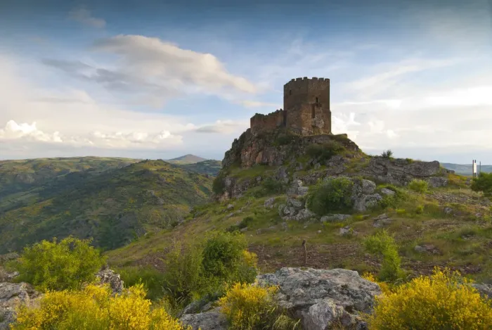 Framed Print : Castle of Algoso dating from the 12th century. Tras os Montes, Portugal Framed Print : Castle of Algoso dating from the 12th century. Tras os Montes, Portugal
