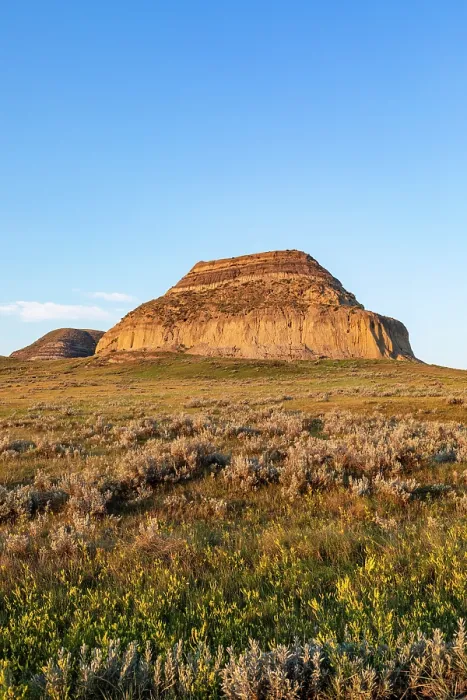 Framed Print : Castle Butte, Big Beaver, Saskatchewan, Canada, North America
