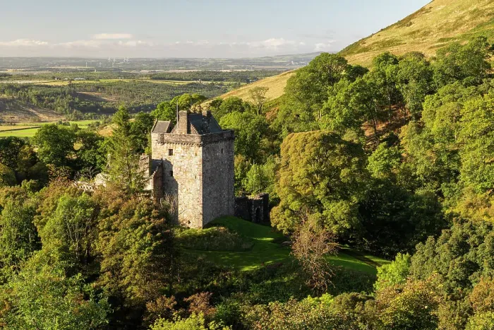 Framed Print : Castle Campbell near Dollar in Clackmannanshire, Scotland. Autumn (September) 2022 Framed Print : Castle Campbell near Dollar in Clackmannanshire, Scotland. Autumn (September) 2022