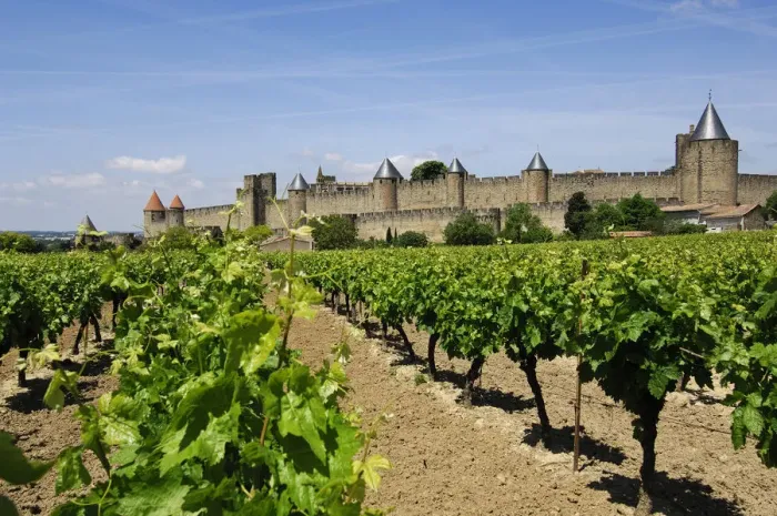 Framed Print : Castle, Carcassone, Midi, France