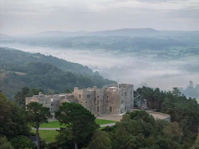 Framed Print : Castle Drogo on a misty autumn morning, Dartmoor, Devon, England. Autumn (September) 2023 Framed Print : Castle Drogo on a misty autumn morning, Dartmoor, Devon, England. Autumn (September) 2023