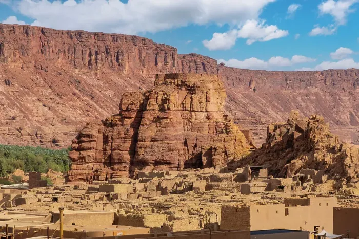 Framed Print : Castle / fort in the Old town of Al-Ula, Medina Province, Saudi Arabia