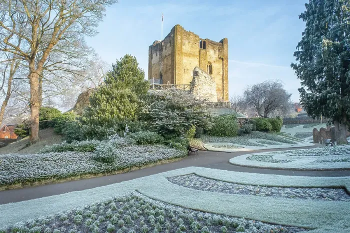 Framed Print : Castle in Guildford, Surrey, England Framed Print : Castle in Guildford, Surrey, England