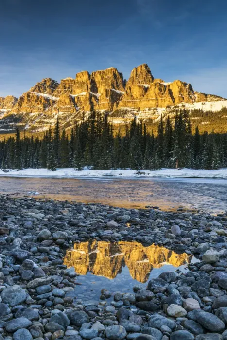Framed Print : Castle Mountain at Sunset, Banff National Park, Aberta, Canada Framed Print : Castle Mountain at Sunset, Banff National Park, Aberta, Canada