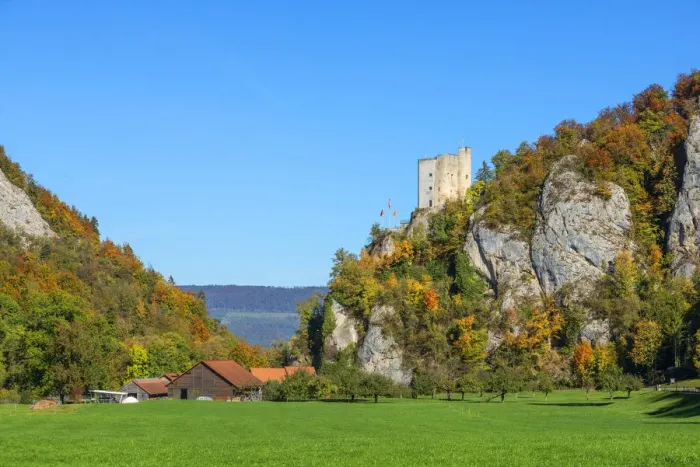 Framed Print : Castle Neu-Thierstein near Erschwil, Solothurn, Switzerland