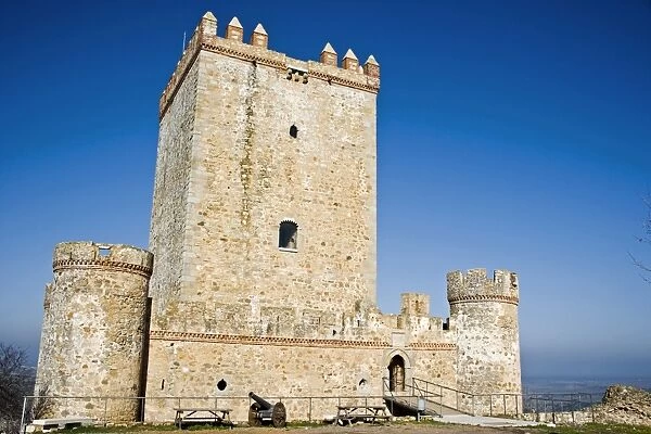 Castle of Nogales, Badajoz, Extremadura, Spain, Europe