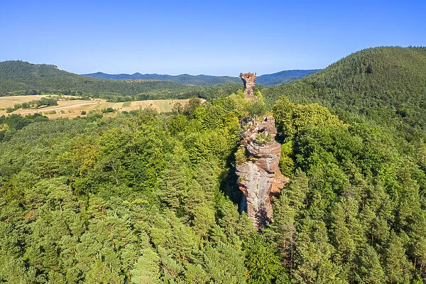 Castle ruin Drachenfels near Dahn, Busenberg, Palatinate forest, Rhineland-Palatinate