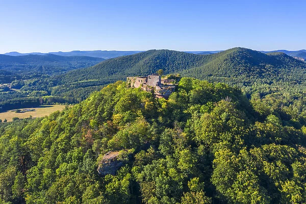 Castle ruin Lindelbrunn near Vorderweidenthal, Palatinate forest, Rhineland-Palatinate