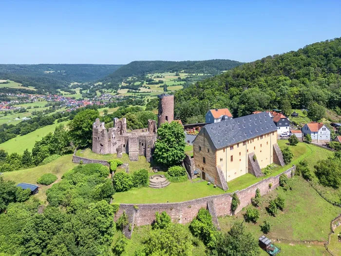 Framed Print : Castle ruin Steckelberg near Schluchtern, Hesse, Germany Framed Print : Castle ruin Steckelberg near Schluchtern, Hesse, Germany