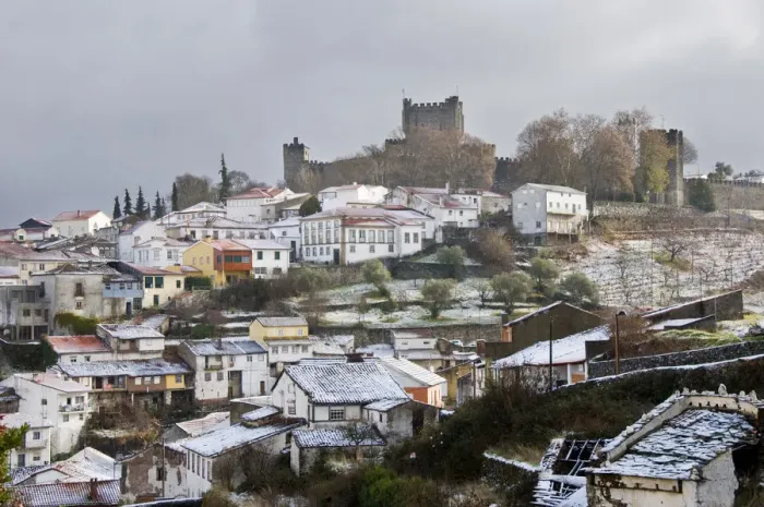 Framed Print : The castle and snowy historical center of Braganca, one of the old cities of Portugal Framed Print : The castle and snowy historical center of Braganca, one of the old cities of Portugal
