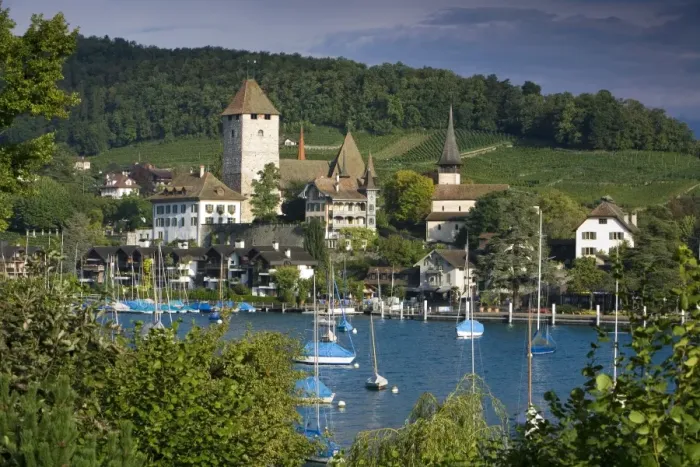 Framed Print : Castle, Spiez Framed Print : Castle, Spiez