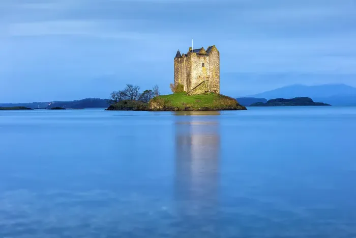 Framed Print : Castle Stalker, Loch Laich, Argyll and Bute, Scotland, UK Framed Print : Castle Stalker, Loch Laich, Argyll and Bute, Scotland, UK