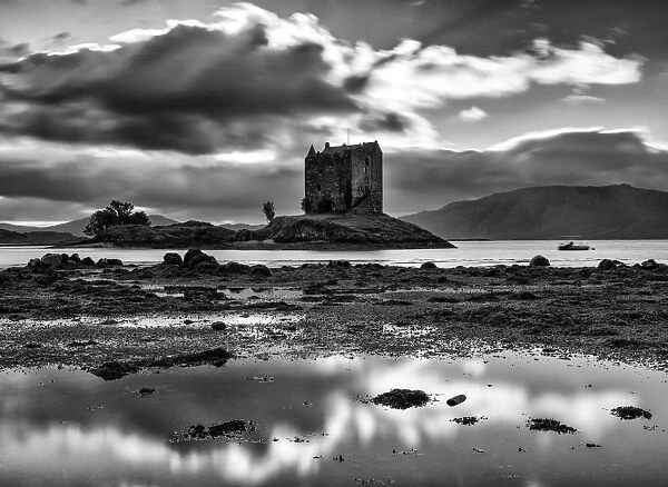 Castle Stalker on loch Laich, Argyll and Bute, Scotland